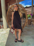 VESTIDO CASCATA - VERDE CANA - 10% DE DESCONTO NO PIX