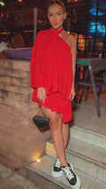 VESTIDO TÚNICA - VERMELHO - PINK - PRETO - 10% DE DESCONTO NO PIX